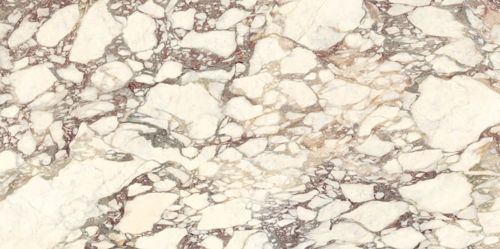 Graniti Fiandre Marmi Maximum Breccia Mirabile polerowana 37.5x75 cm gr. 6 mm
